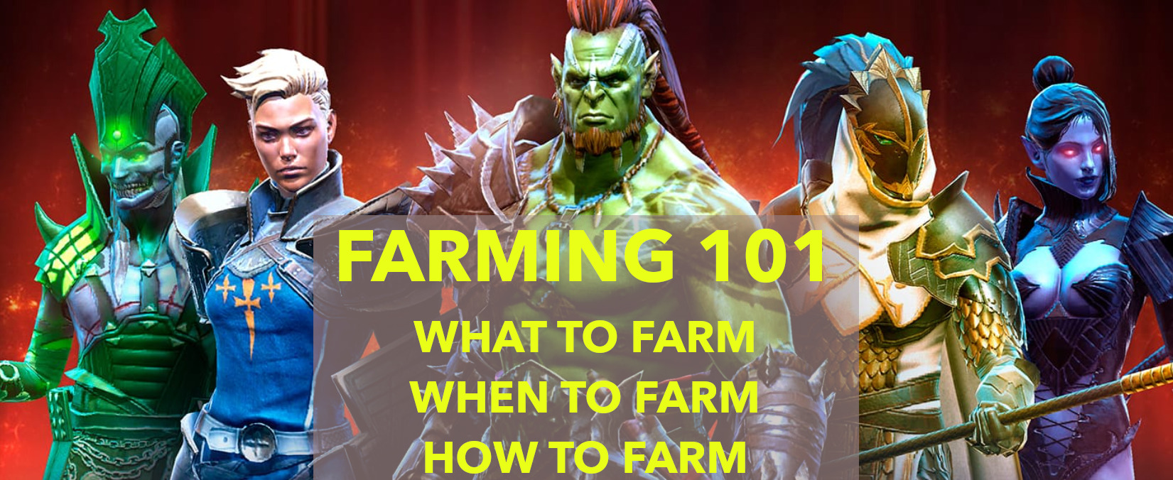 Farming 101 - What to farm, when to farm, how to farm