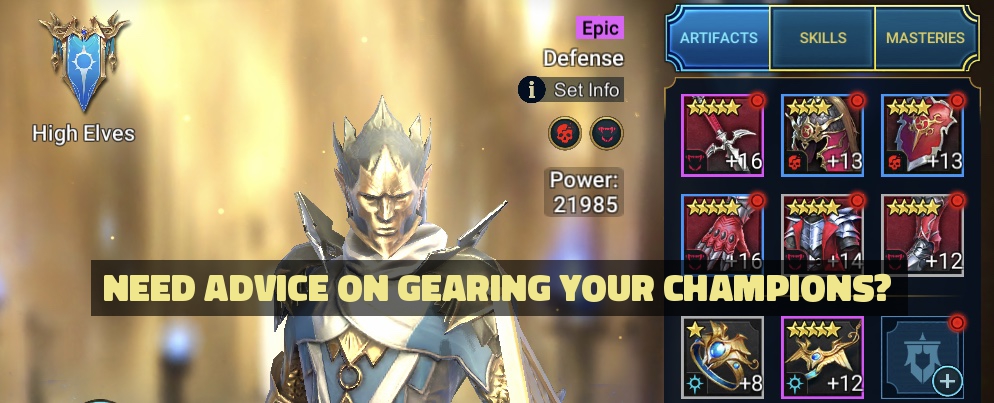 RAID: Shadow Legends Champion Gear Guide for Beginners