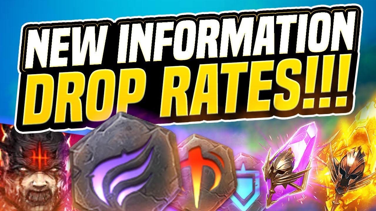 Drop Rates Explained By Manibal Gaming Posts Raid Codex