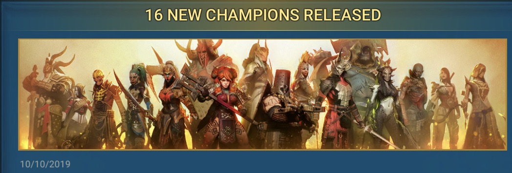 16 new champions