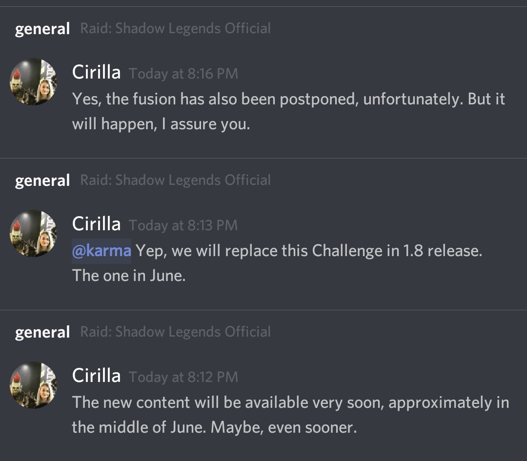 About the upcoming 1.8 patch